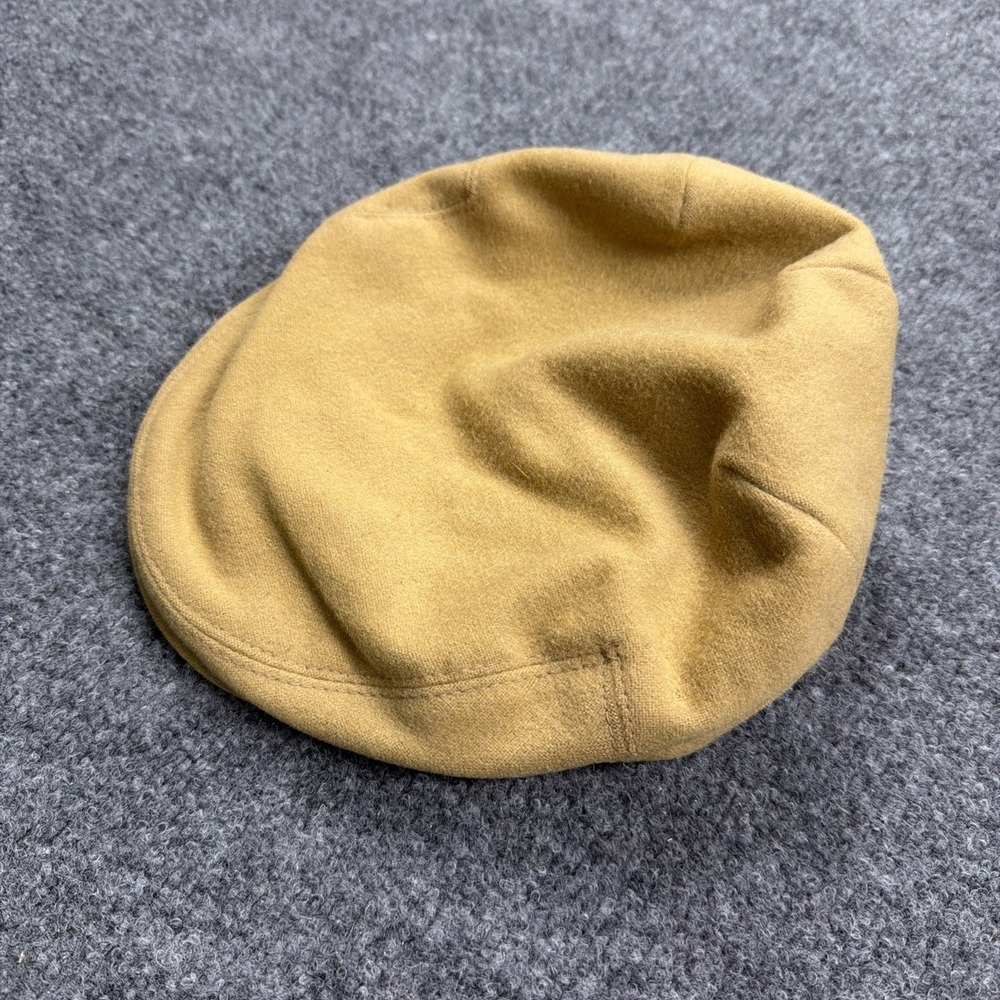 Vintage Burberrys Christys London 100% Wool Newsboy Flat Cap Tan British Driving